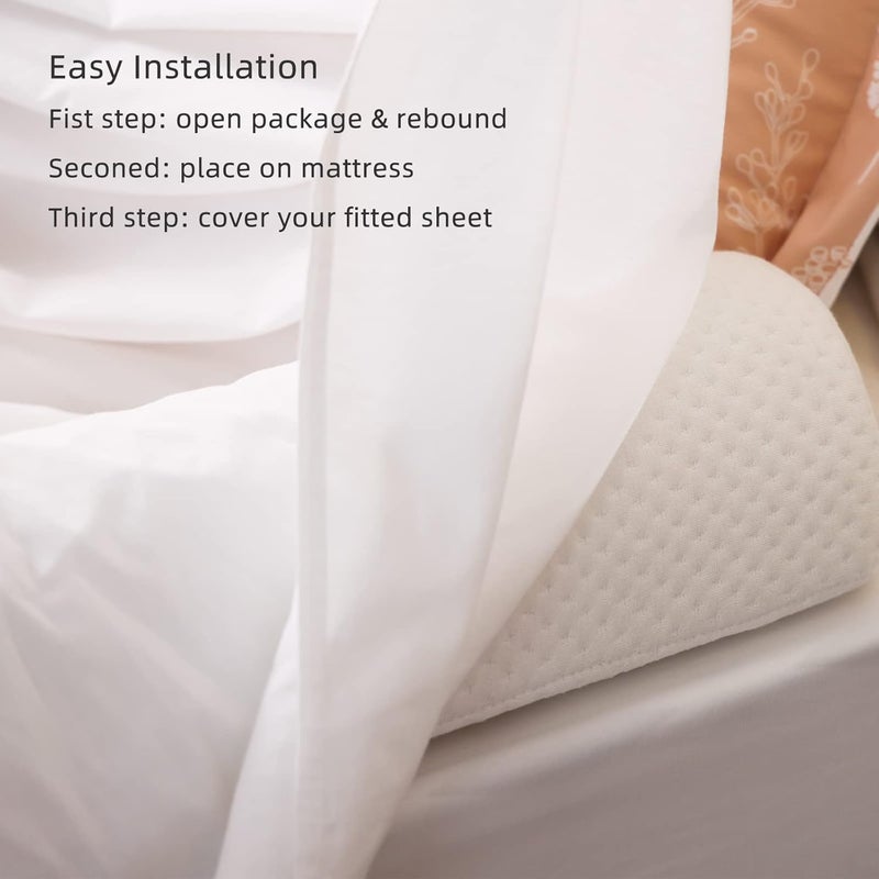 BBjixiang Toddler Bed Bumper, Foam Bed Rail for Toddlers, Bed Rail Bumper for Twin, Full, Queen and King Beds with Washable Cover 1-Pack - Image 2